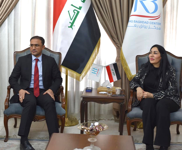 Received the Executive Director of the Baghdad Riwaq Center