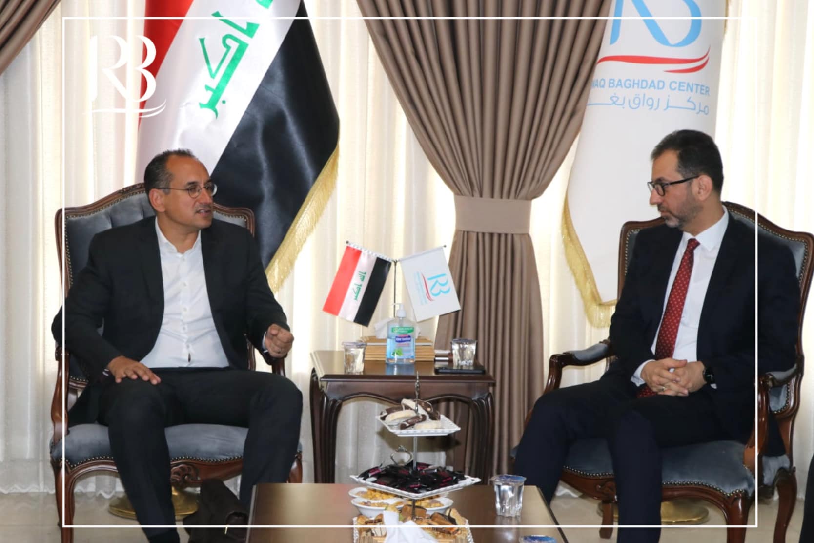 The head of Rewaq Baghdad Center for Public Policy, Mr. Abbas Al-Anbouri, received representatives of the German Society for International Cooperation (GIZ).