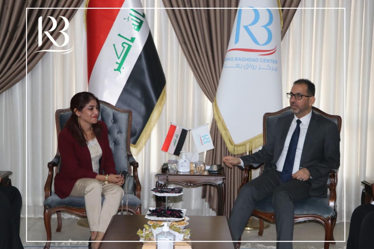 A visit by members of the political bureau of the Bedaya movement and their meeting with the head of Rewaq Baghdad Center for Public Policy, Mr. Abbas Al-Anbouri.