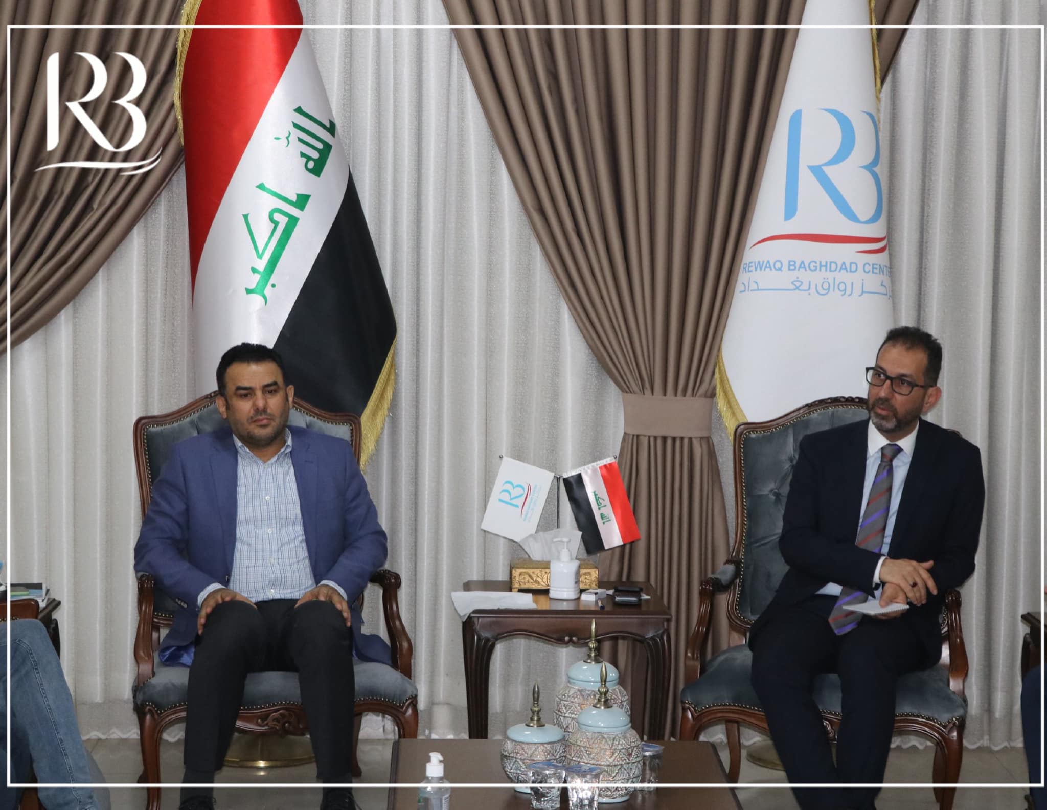 Rawaq Baghdad Center for Public Policy held an iftar banquet in the presence of a distinguished group of heads and members of study centers in Iraq.