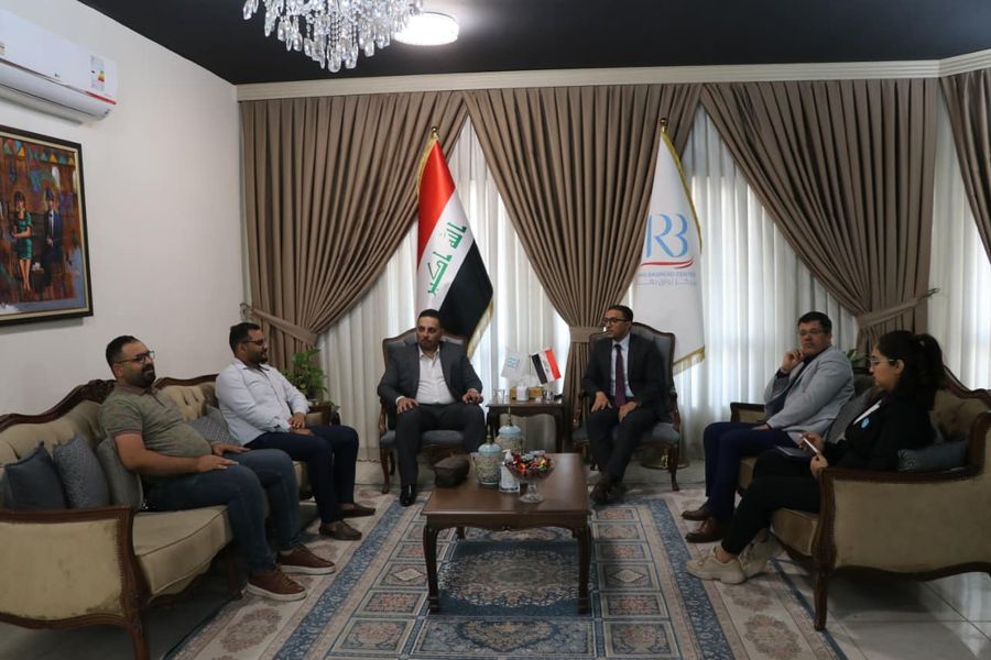 A visit by members of the “Going to Take My Right Movement” to Rewaq Baghdad Center for Public Policy