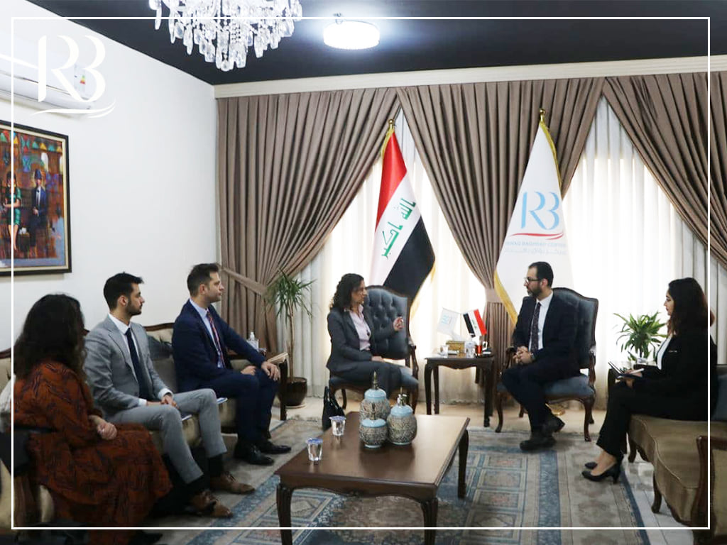 The head of Rewaq Baghdad Center for Public Policy, Mr. Abbas Al-Anbouri, received a delegation from the German Konrad Adenauer Foundation for International Cooperation.