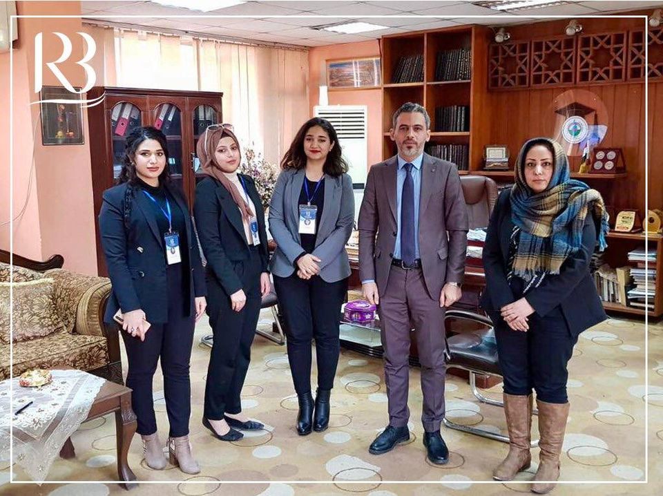 A delegation from Rewaq Baghdad Center for Public Policy visited the Deanship of the College of Political Science at Al-Nahrain University